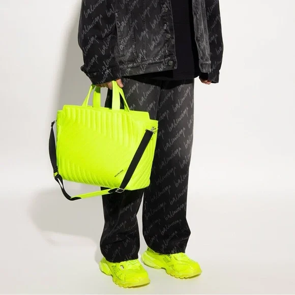 Balenciaga Track 2.0 Neon Yellow Rare Clear Sole Sneakers Men’s 12